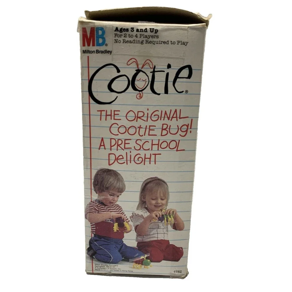 Cootie Game Incomplete Parts 1986 Made in USA